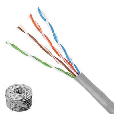Cable de red de 300 V de categoría 5e Conductor de cobre / CCA con 1000 Mbps