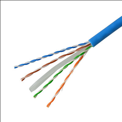 Red LAN Cable de los pares Cat6 UTP del conector 4 de 23AWG Rj45