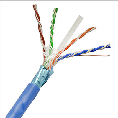 Cable de la chaqueta el 1000ft FTP 23AWG Cat6 del LDPE, cables de Ethernet del gato 6