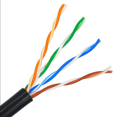par trenzado de 0.5m m 24AWG 4P 1000 pies de Cat5e de Ethernet de cableado del cable