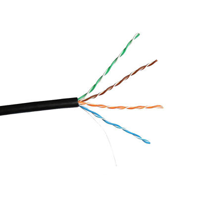 Prenda impermeable al aire libre Cat5e LAN Cable Pure Copper de la chaqueta del LDPE del CCA
