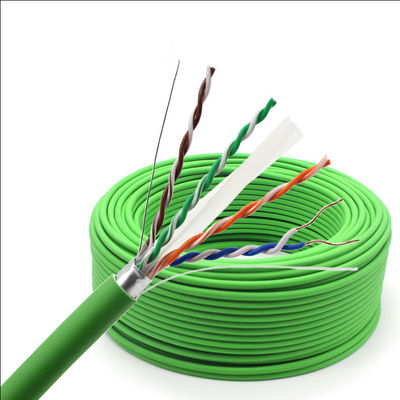 Cable de Ethernet del FTP Cat5e el 100m, par trenzado del cable Cat6 4P del 100m