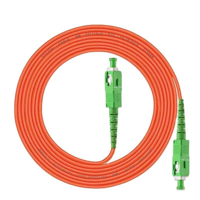 Cordón de remiendo acorazado anaranjado de la fibra óptica de OM3 OM5, cordón de remiendo del SC UPC