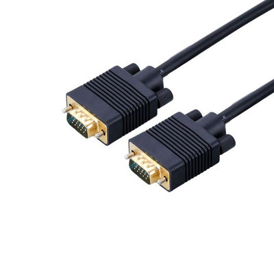 Cable lleno del monitor de Pin Male To Male VGA del estándar 15 de HD 1080P, VGA al cable de VGA