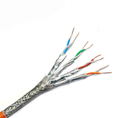 Ethernet LAN Cable Double Shielded FTP de 40G 2000Mhz CAT8 CAT7E