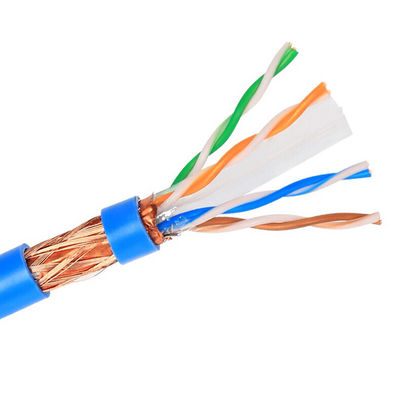Ethernet interior Lan Cable For Telecommunication de SFTP STP Cat6a