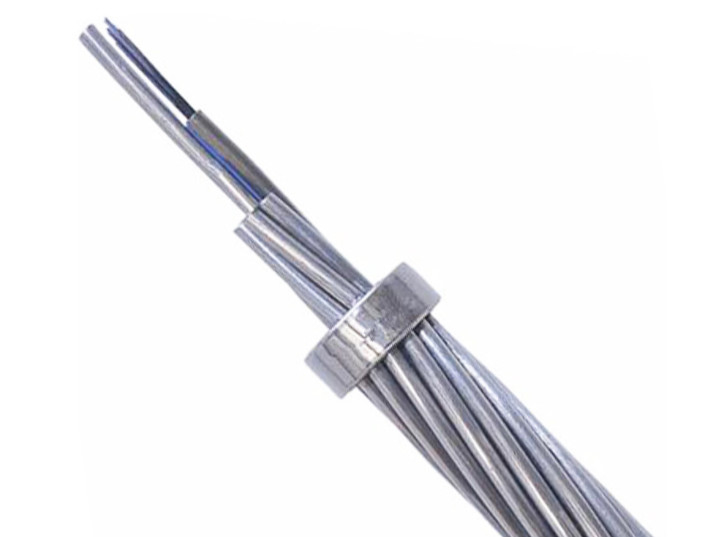 Cables ópticos de potencia OPGW Fibra óptica 4-48 núcleo 100 sección transversal de exterior Compuesto de cable aéreo a tierra Cables ópticos
