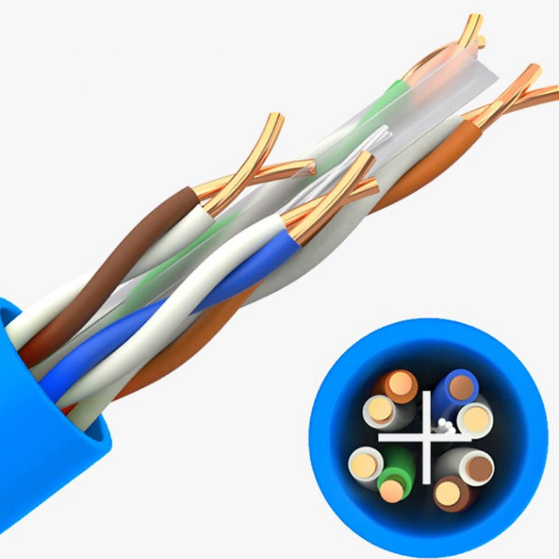 Cable LAN de alta velocidad Cat6 UTP y cable Ethernet para red 305M longitud 23 AWG