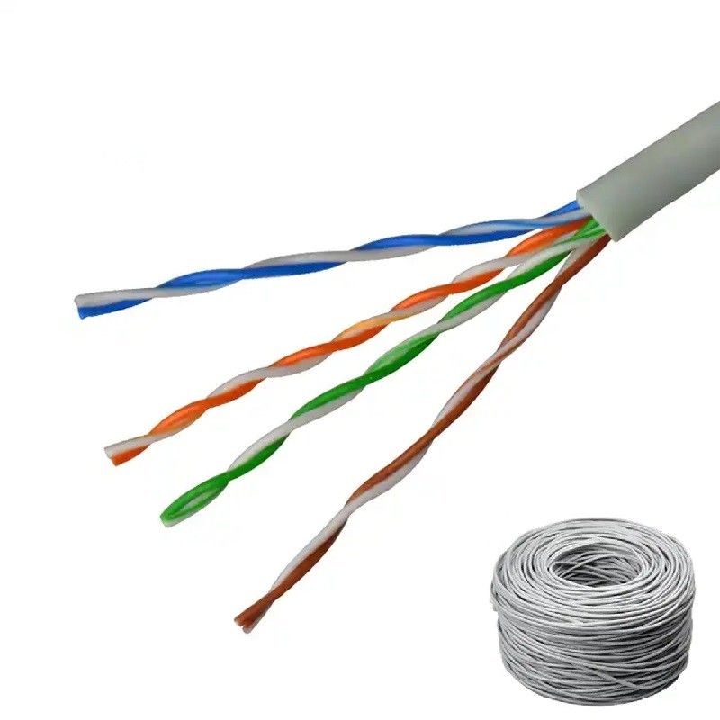 Cable LAN RJ45 Categoría 5e 24 AWG Ancho de conductor chaleco de PVC para conectividad sin fisuras