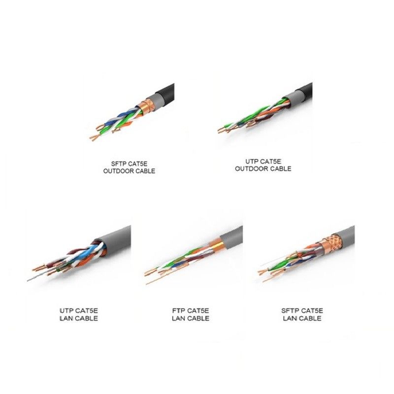 Cable LAN de conductor CCA de cobre puro Cat5e para redes LAN 305m