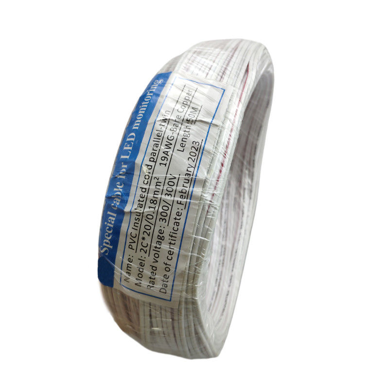 Cable de monitor LED de alta resolución Blanco 2C*20/0.18mm2 para una representación visual clara