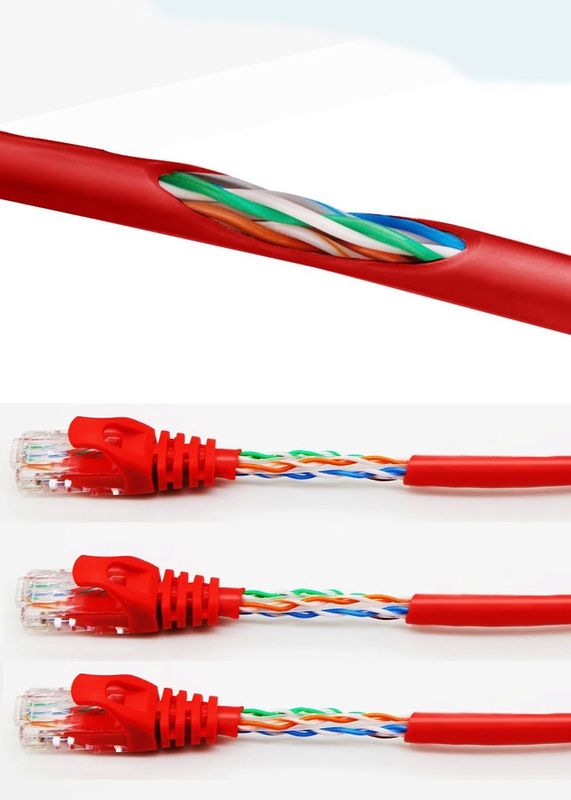 LSZH Jacket CAT5E Cordón de parche para conexión de red en el hogar y la oficina