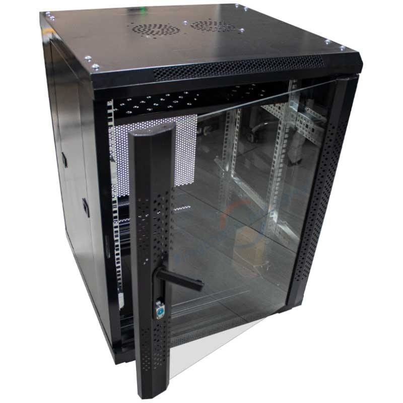 Cabinet de servidores de red de acero blanco negro 42U para redes de alta velocidad