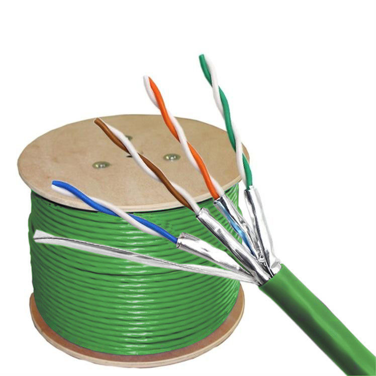 Cable Ethernet de chaqueta LSZH de par retorcido de categoría 6A para transferencia de datos de alto rendimiento