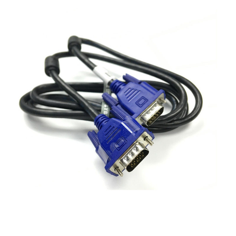 cable de alta velocidad del 1.5m 4+5 15 Pin Male To Male VGA para la PC de PSP
