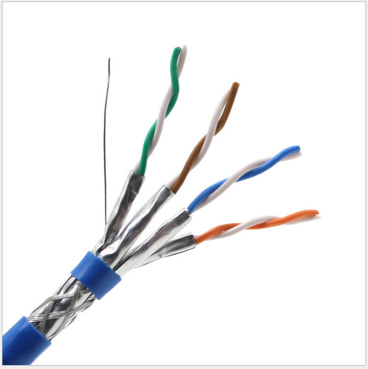 23awg protegido los 305m 0.58m m CAT7 de cobre desnudo LAN Cable, cable de la red del gato 7