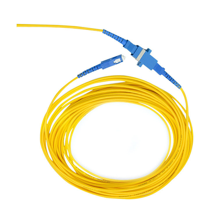 Cordón de remiendo a dos caras de la fibra óptica del SC UPC-SC UPC del solo modo 9/125