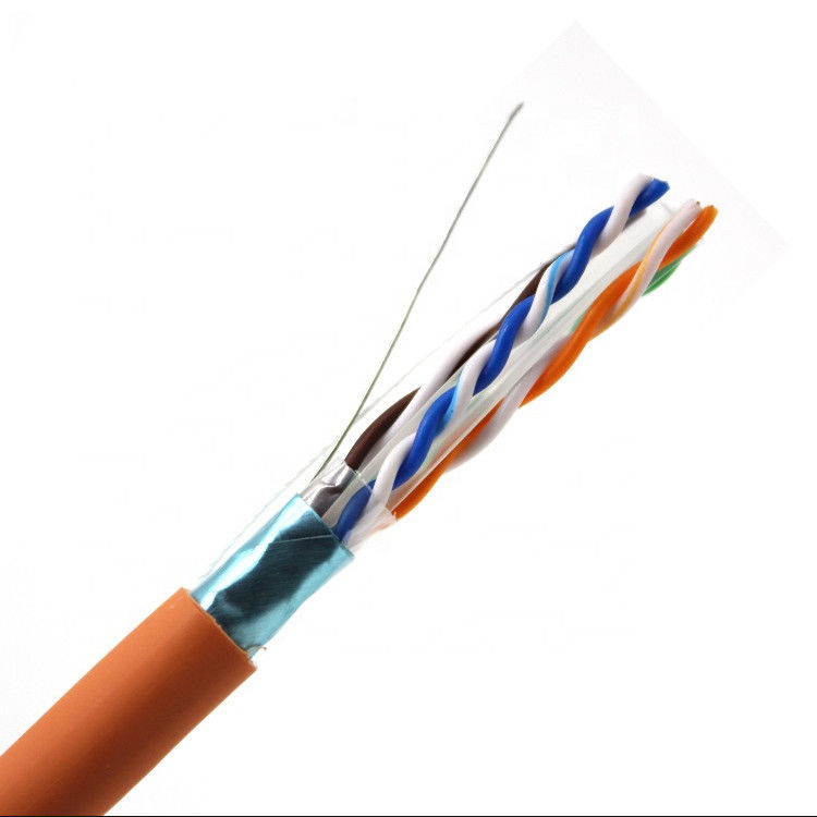 el 1000ft 2 pares 4 pares de Al Tape Cat 6 LAN Cable, cobre protegido del CCA del CU del cable de Ethernet del gato 6