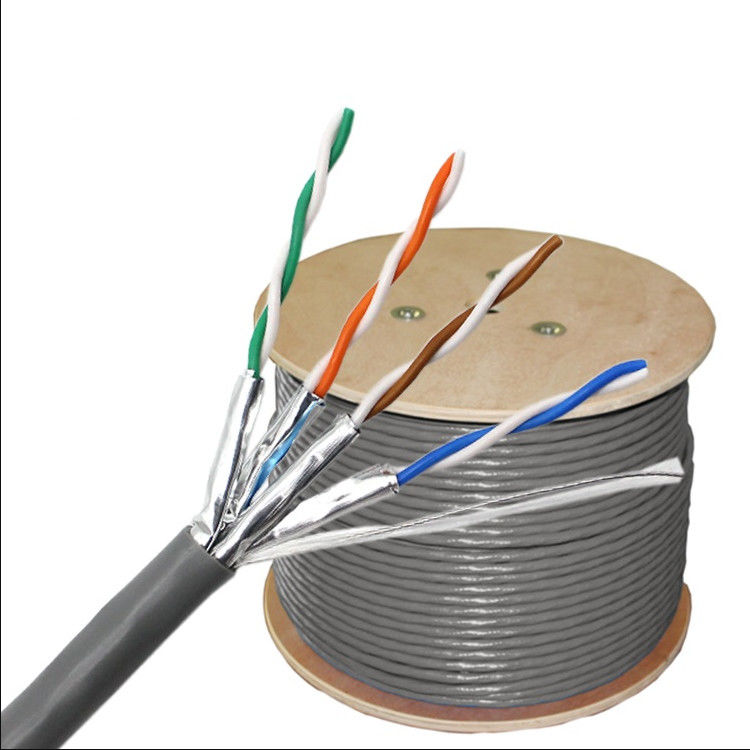 Cable los 305m, chaqueta de 23AWG 0.56m m Cat6a del PVC LSZH del cable de la red del 1000ft Cat6a
