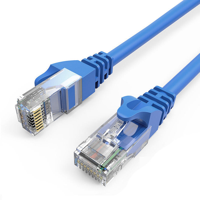 El oro plateó el conector UTP porque cordón de remiendo del CCA Cat5e para el juego