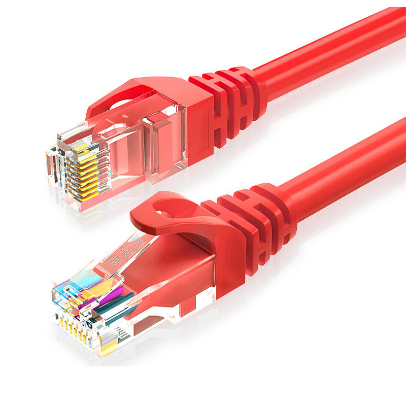 El oro plateó el conector UTP porque cordón de remiendo del CCA Cat5e para el juego