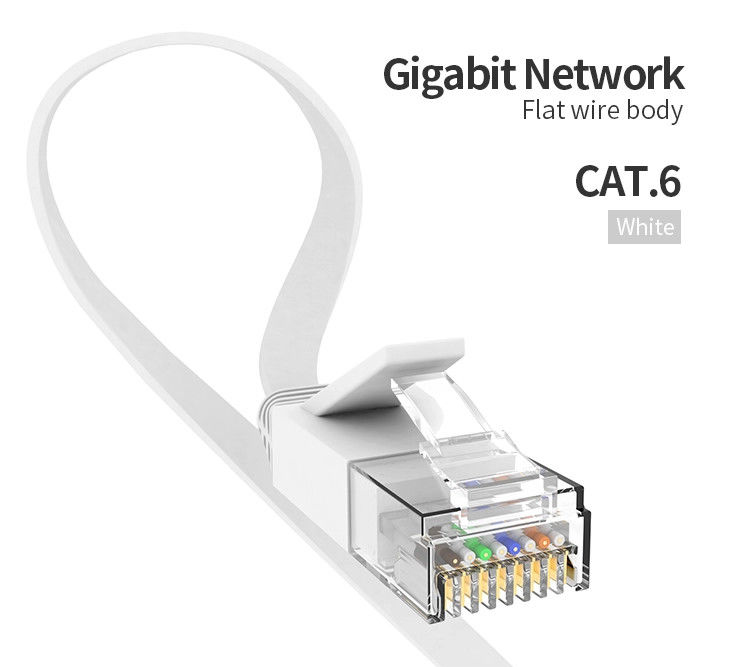 Cordón de remiendo de 24AWG FTP UTP Cat6, cordón de remiendo del amperio Cat6 para Ethernet
