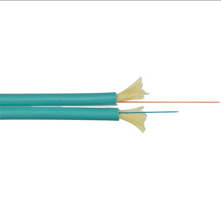 Cable de fribra óptica a dos caras interior flexible de OM3-300 2x2.8m m, cordón de remiendo de la fibra óptica