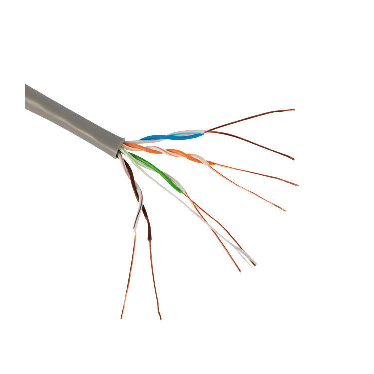 Red LAN Cable Customized Jacket de la categoría 5 de Cat5e U/UTP los 0.5m