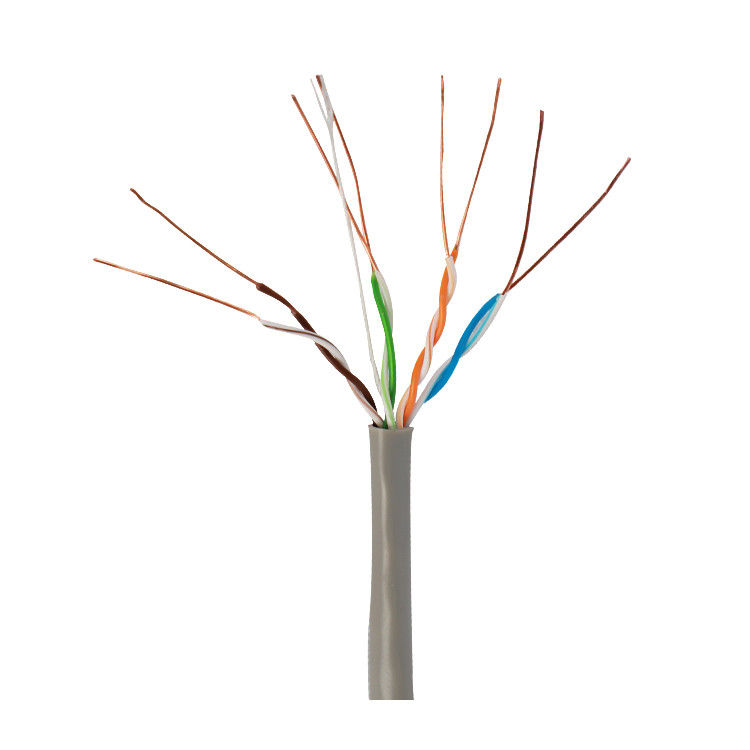 Red LAN Cable Customized Jacket de la categoría 5 de Cat5e U/UTP los 0.5m