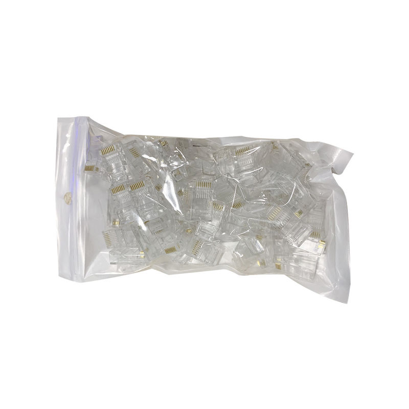 Varón UTP Toolless sin blindaje Crystal Head Modular Plug del conector de Ethernet Cat5 Cat6 8P8C RJ45