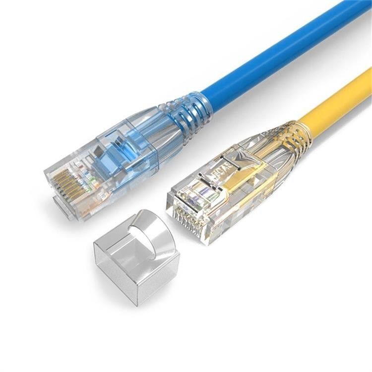 Cable del cordón de remiendo del conector de la red RJ45 de UTP Cat5 para la telecomunicación