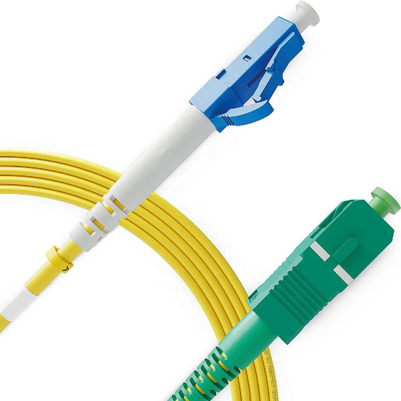 Cordón de remiendo a dos caras de la fibra óptica del solo modo del SC APC el 1M Length