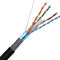 Cable de Ethernet puro al aire libre del cobre Cat6 de la envoltura del doble del FTP