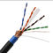 el par trenzado SFTP Cat6 del PVC 4P de los 305M protegió el cable de Ethernet, cable del PVC de SFTP Cat6