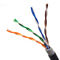 Ethernet impermeable al aire libre del CCA Cat5e del conductor de cobre telegrafía 1000 pies
