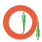 Cordón de remiendo acorazado anaranjado de la fibra óptica de OM3 OM5, cordón de remiendo del SC UPC