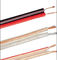 Cable de audio y vídeo compuesto plano gemelo del CCA 10AWG de la chaqueta roja y negra