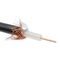 Cable coaxial de acero revestido de cobre puro de RG6 TV para el establecimiento de una red
