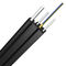 Cable de descenso de la fibra óptica del alambre de acero de la ayuda del uno mismo de 2 bases FTTH GJYXCH