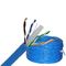 Chaqueta azul del cable interior LSZH del OEM 24AWG 0,56 UTP Cat6