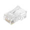 Varón UTP Toolless sin blindaje Crystal Head Modular Plug del conector de Ethernet Cat5 Cat6 8P8C RJ45