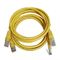 Cable de Ethernet del cordón de remiendo del amarillo del cable de UTP Cat5 Cat5e para el ordenador y el router